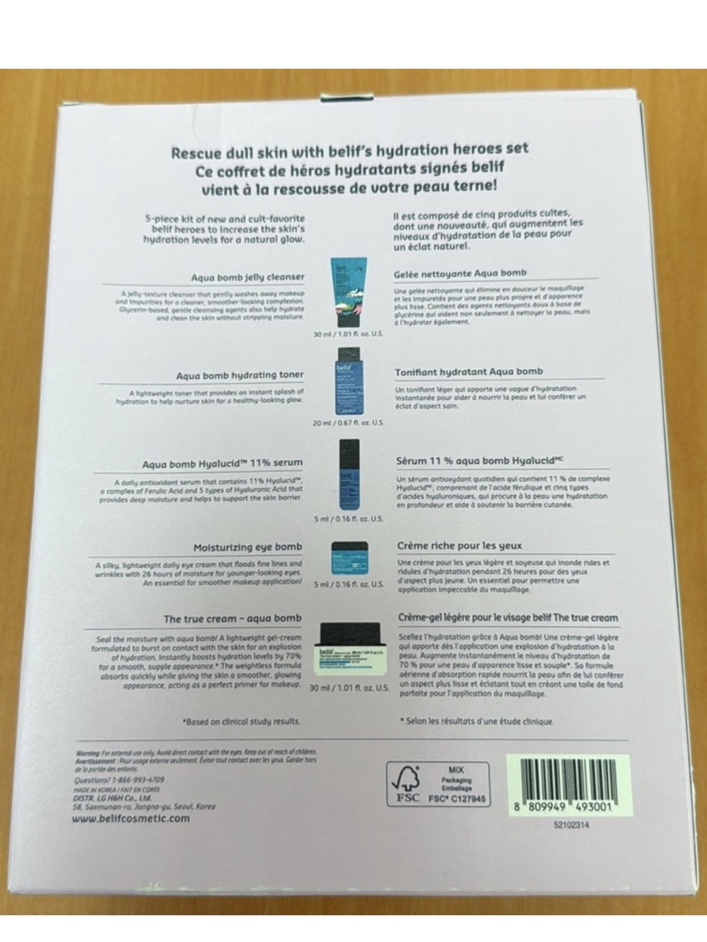belif Hydration Heroes 5 pc Travel Gift Set NEW! - Picture 2 of 11